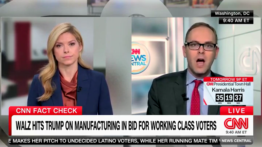 CNN fact-checker says Walz's claim on Trump economy 'not true,' says manufacturing jobs rose under him