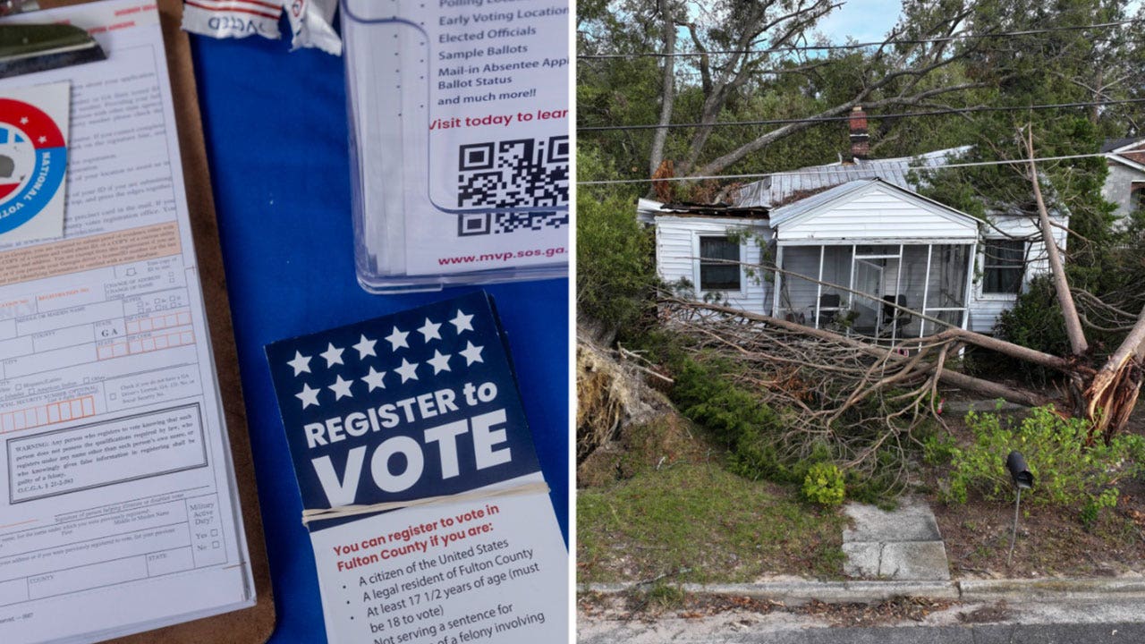 Democrats, civil rights groups push to extend voter registration in swing states battered by hurricanes