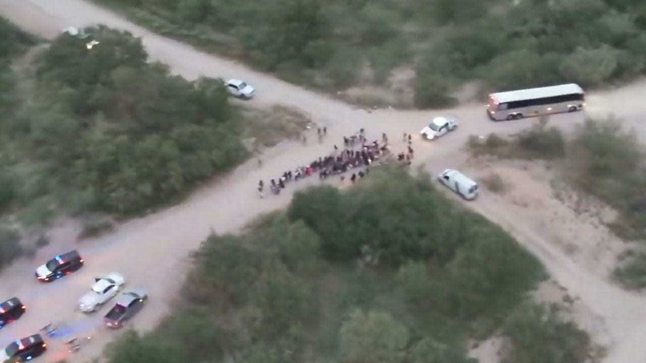 Large group of migrants caught at southern border