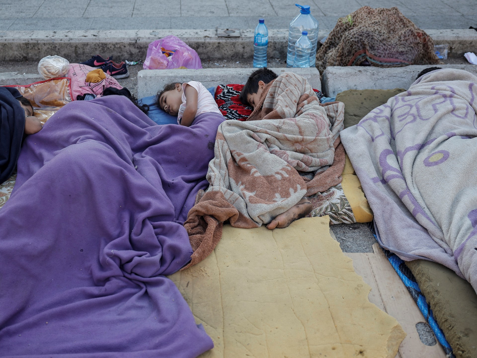 Lebanese displaced by Israeli bombardment sleeping on streets, beaches | Israel attacks Lebanon