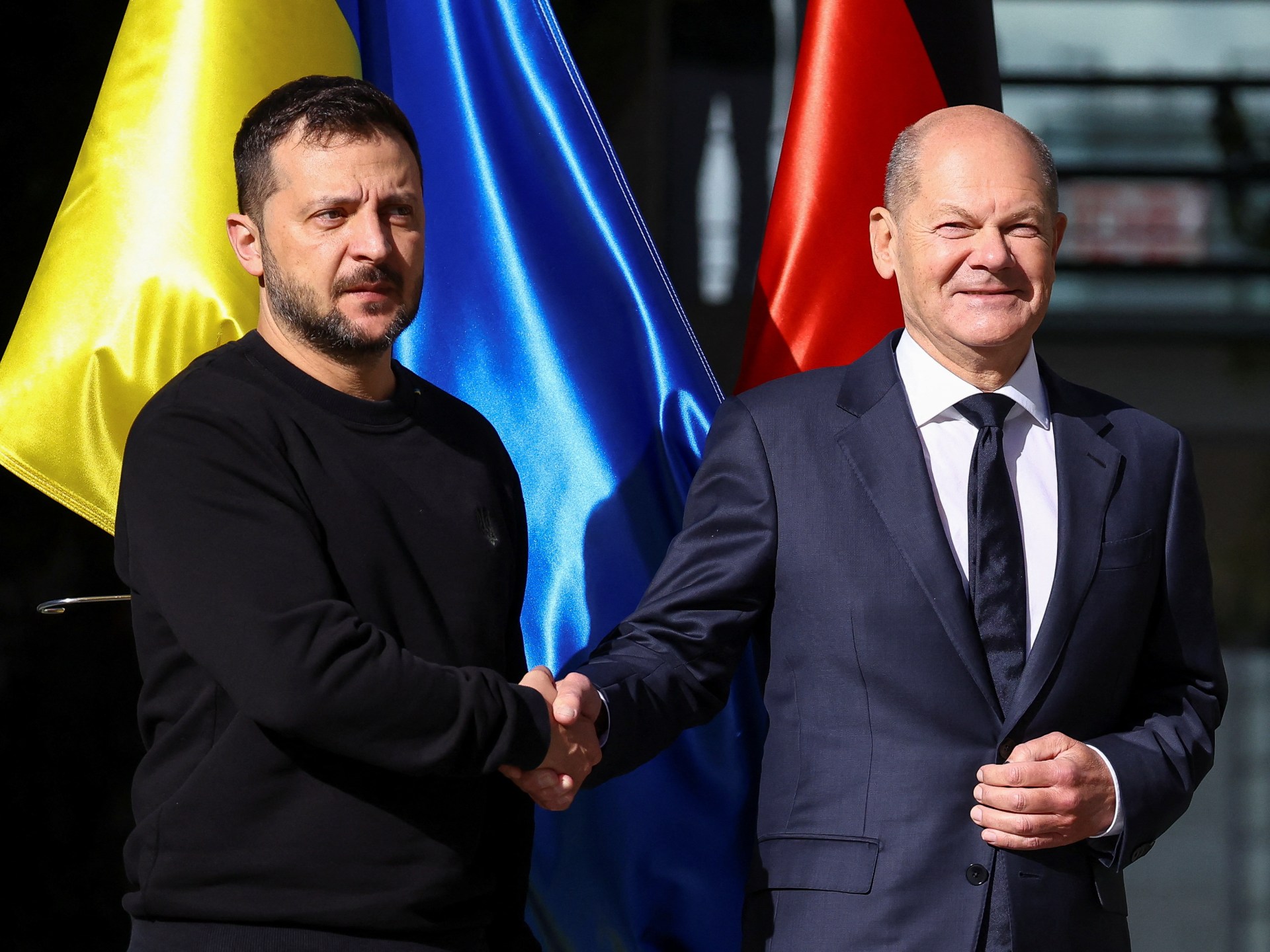 Zelenskyy urges allies to maintain aid as Scholz pledges weapons package | Russia-Ukraine war News