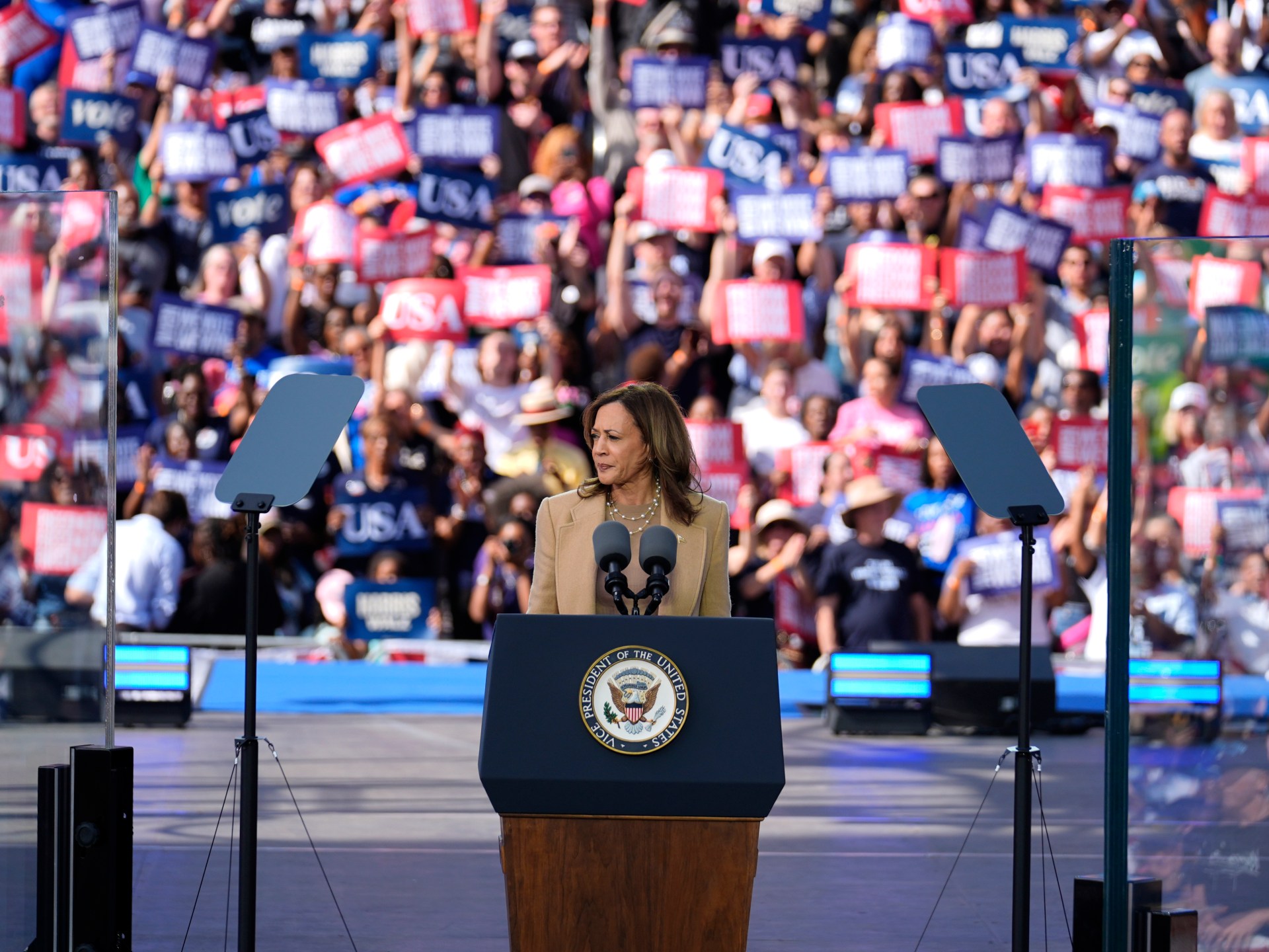 Kamala Harris comes out swinging against Trump at Georgia rally | Newsfeed