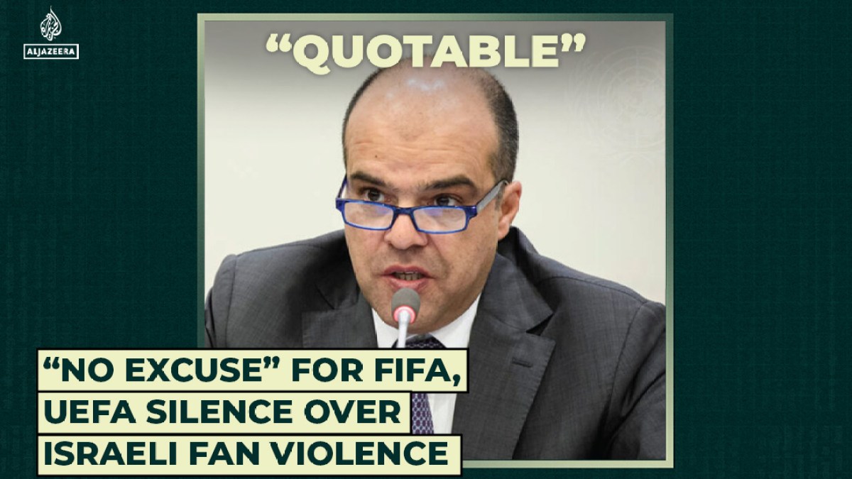 “No excuse” for FIFA, UEFA silence over Israeli fan violence