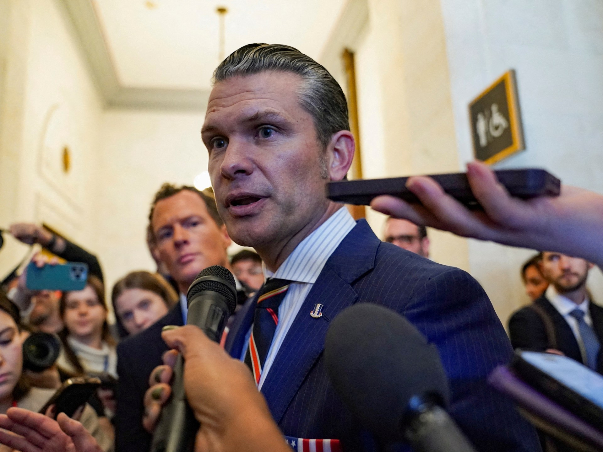 Trump backs his Pentagon chief nominee Pete Hegseth as controversies mount | Donald Trump News